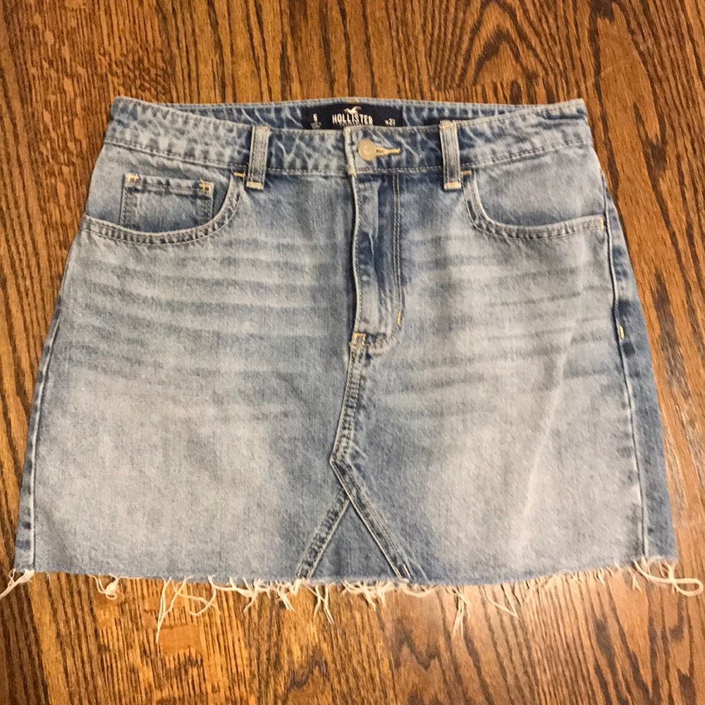 Light Wash Denim Skirt